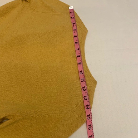 Prive 100% cashmere yellow mustard sweater S - Picture 13 of 14